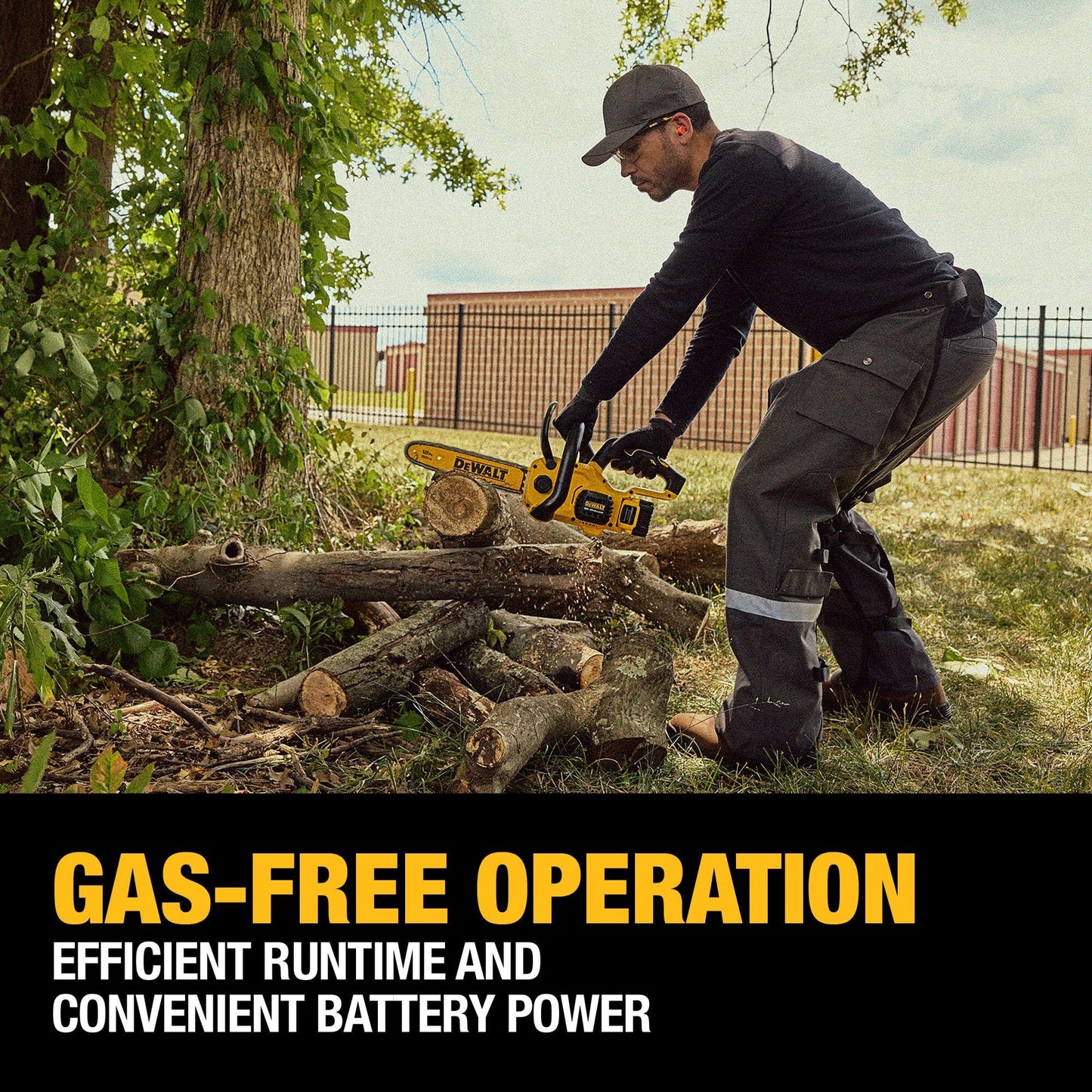 DEWALT 20V 12" chainsaw kit, battery & charger included